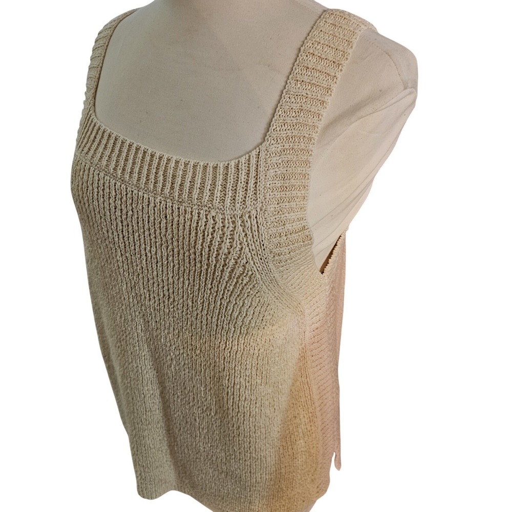 J Crew Beige Sweater Tank Women's Size‎ XL